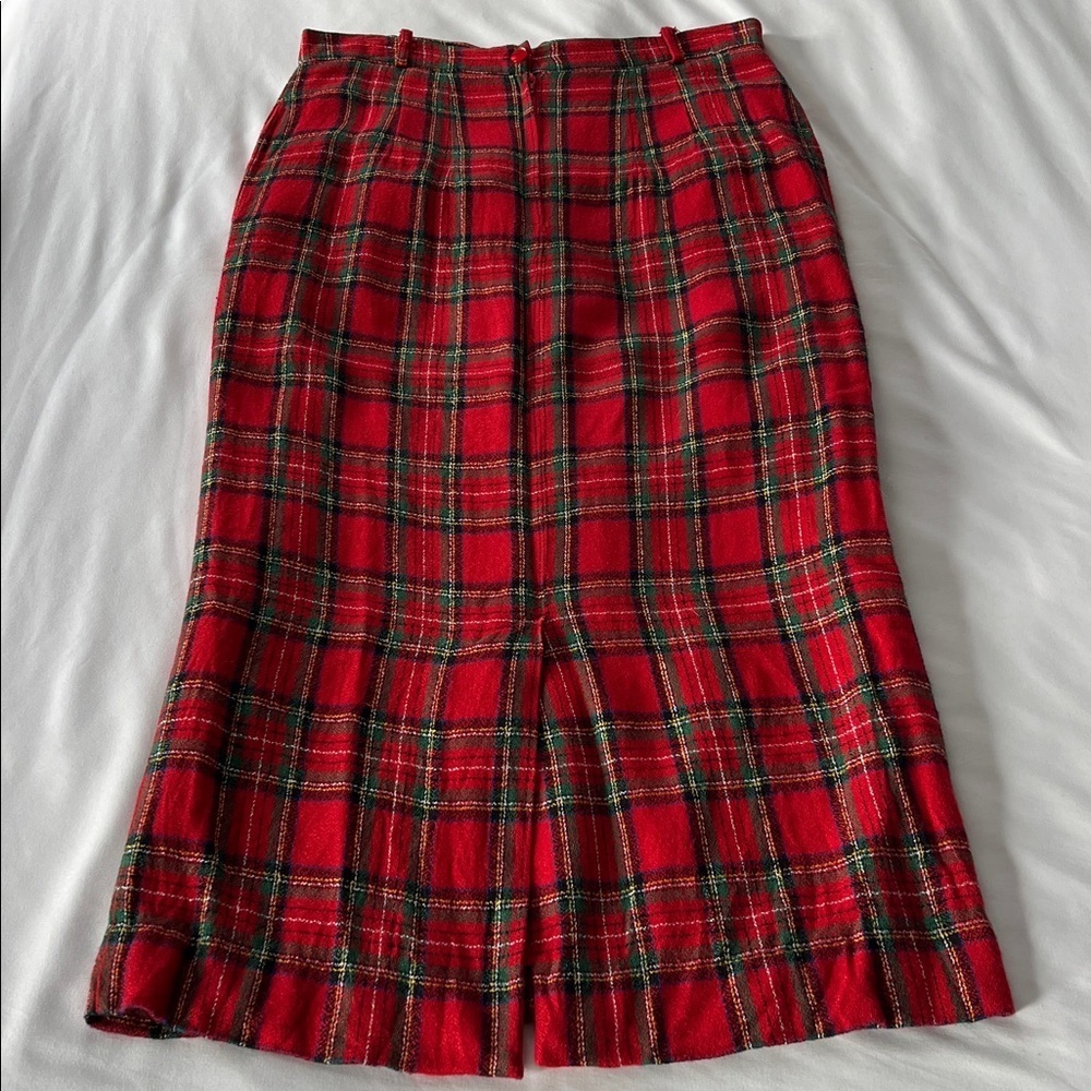 Vintage Bechamel Plaid Skirt with Pockets - Picture 2 of 3